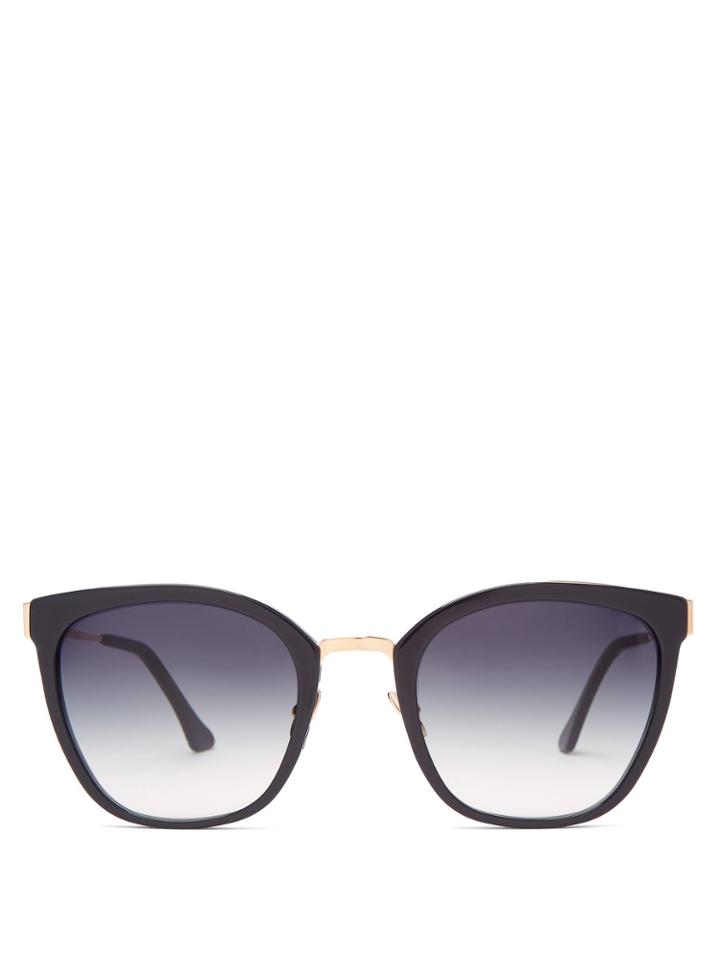 John Dalia Sophie Square-frame Acetate Sunglasses