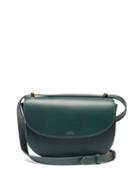 Ladies Bags A.p.c. - Genve Leather Cross-body Bag - Womens - Dark Green