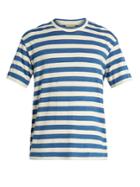 De Bonne Facture Crew-neck Striped Cotton T-shirt