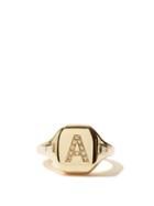 Matchesfashion.com Shay - Initial Diamond & 18kt Gold Pinky Ring (a-i) - Womens - Yellow Gold