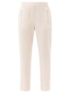 Matchesfashion.com Stella Mccartney - Zip-pocket Wool Straight-leg Trousers - Womens - Light Pink