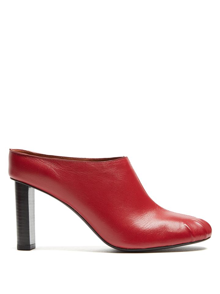 Joseph Block-heel Leather Mules