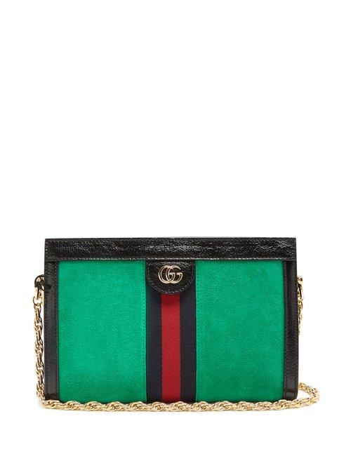 Matchesfashion.com Gucci - Ophidia Small Suede Shoulder Bag - Womens - Green
