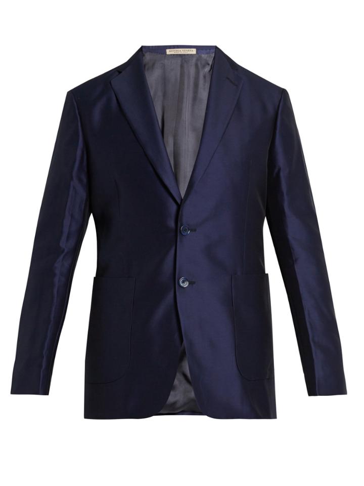 Bottega Veneta Single-breasted Cotton And Silk-blend Blazer