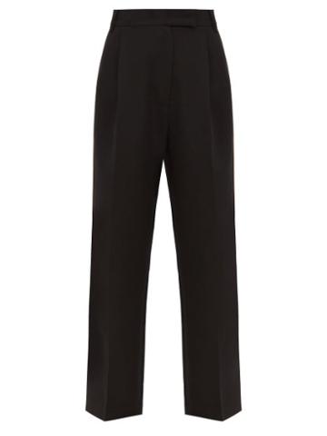 The Frankie Shop - Bea Pleated Fresco Suit Trousers - Womens - Black