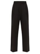 The Frankie Shop - Bea Pleated Fresco Suit Trousers - Womens - Black