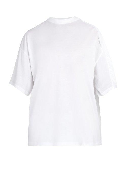 Matchesfashion.com Y/project - Double Layer Cotton T Shirt - Mens - White