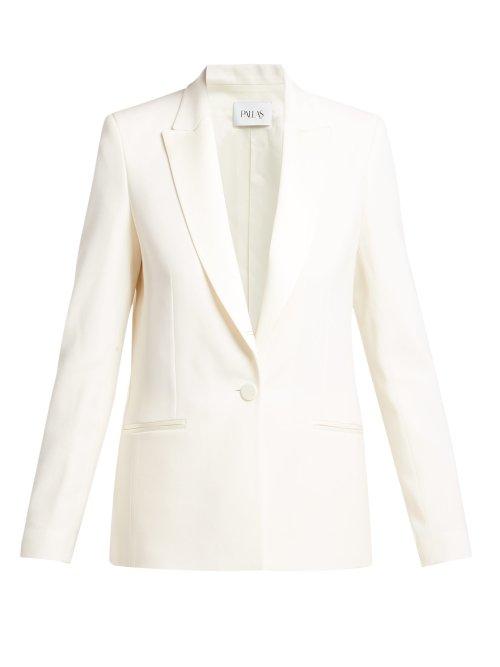 Matchesfashion.com Pallas X Claire Thomson-jonville - Dandy Single Breasted Blazer - Womens - Ivory