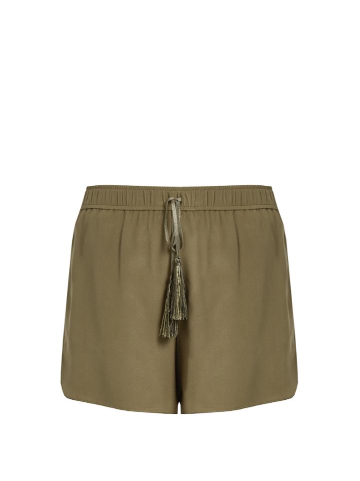 Zeus + Dione Paxi Silk-crepe Shorts