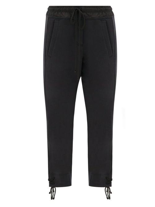 Matchesfashion.com Ann Demeulemeester - Tie-cuff Cotton Track Pants - Womens - Black
