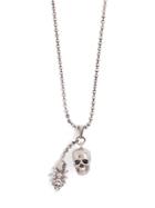 Matchesfashion.com Alexander Mcqueen - Spider And Skull Necklace - Mens - Silver