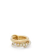 Matchesfashion.com Spinelli Kilcollin - Akoya Pearl, 18kt Gold & Sterling Silver Ring - Womens - Pearl
