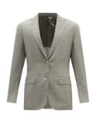 Matchesfashion.com Thom Sweeney - Single-breasted Cashmere Blazer - Mens - Grey