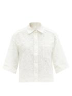 Matchesfashion.com Three Graces London - Nico Broderie-anglaise Shirt - Womens - White