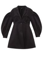Matchesfashion.com Simone Rocha - Beaded Balloon-sleeve Drill Evening Coat - Womens - Black