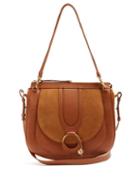 Matchesfashion.com See By Chlo - Hana Suede And Leather Satchel Cross Body Bag - Womens - Tan