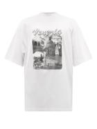Balenciaga - Venezia-print Cotton-jersey T-shirt - Mens - White