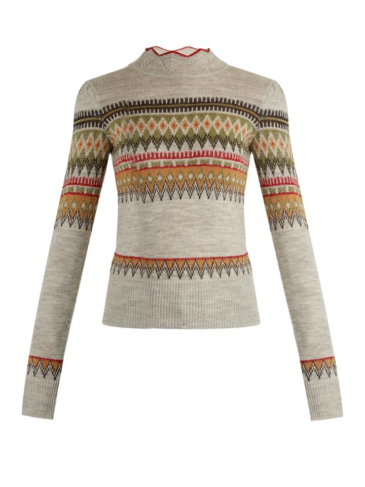Isabel Marant Étoile Blake Fair-isle Knit Sweater