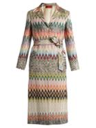 Missoni Single-breasted Zigzag-knit Trench Coat