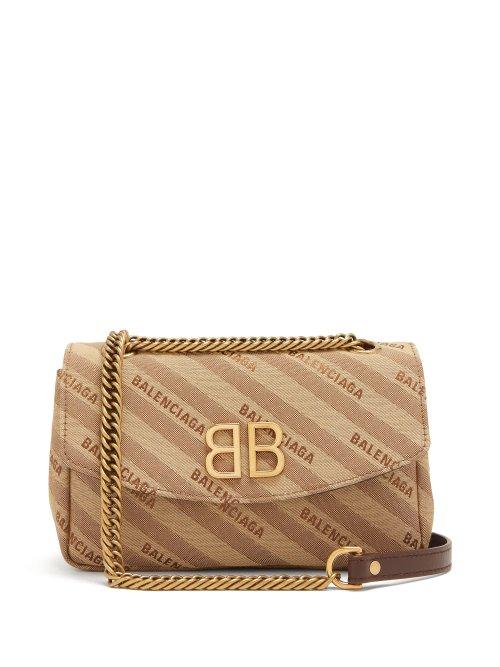 Matchesfashion.com Balenciaga - Bb Round S Bag - Womens - Beige