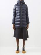 Moncler - Suyen Hooded Down Coat - Womens - Navy