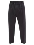 Jil Sander - Elasticated-waist Cotton-twill Trousers - Mens - Blue