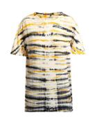 Matchesfashion.com Proenza Schouler - Tie Dye Cotton T Shirt - Womens - Black Yellow