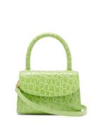 Matchesfashion.com By Far - Mini Crocodile-effect Leather Handbag - Womens - Green