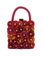 Sanayi 313 Flora Embellished Twill Box Clutch