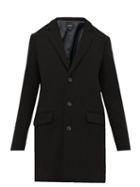 Matchesfashion.com A.p.c. - Visconti Single Breasted Wool Blend Overcoat - Mens - Black