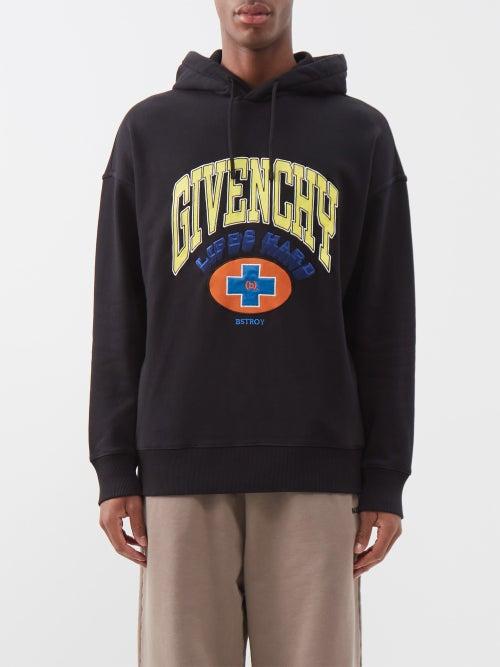 Givenchy - X (b).stroy Logo-print Cotton-jersey Hoodie - Mens - Black