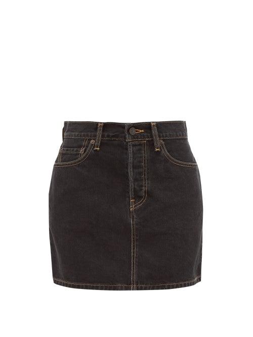 Matchesfashion.com Wardrobe. Nyc - X Levi's Denim Mini Skirt - Womens - Black