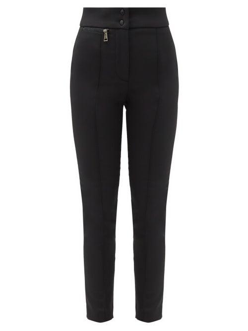 Matchesfashion.com Moncler - High-rise Stretch Technical-gabardine Trousers - Womens - Black