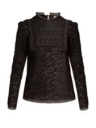 Redvalentino Floral Macram-lace Cotton Blouse