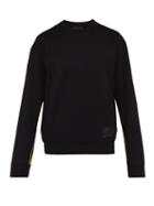 Matchesfashion.com Prada - Logo Print Cotton Sweatshirt - Mens - Black Multi