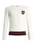 Gucci Badge-appliqu Cotton Sweater