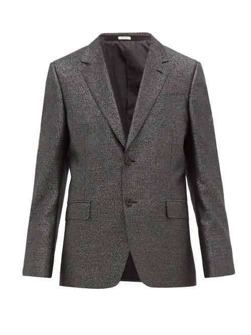 Matchesfashion.com Alexander Mcqueen - Single Breasted Wool Blend Suit Jacket - Mens - Black
