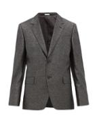 Matchesfashion.com Alexander Mcqueen - Single Breasted Wool Blend Suit Jacket - Mens - Black