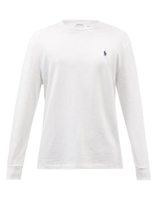 Polo Ralph Lauren - Logo-embroidered Cotton Long-sleeved T-shirt - Mens - White
