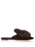 Sanayi 313 Zarina Velvet Slipper Shoes