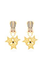 Matchesfashion.com Begum Khan - King Beetle Harem Gold Plated Clip Earrings - Womens - Gold Multi