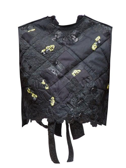 Matchesfashion.com Cecilie Bahnsen - Tippy Patchwork Top - Womens - Black Yellow