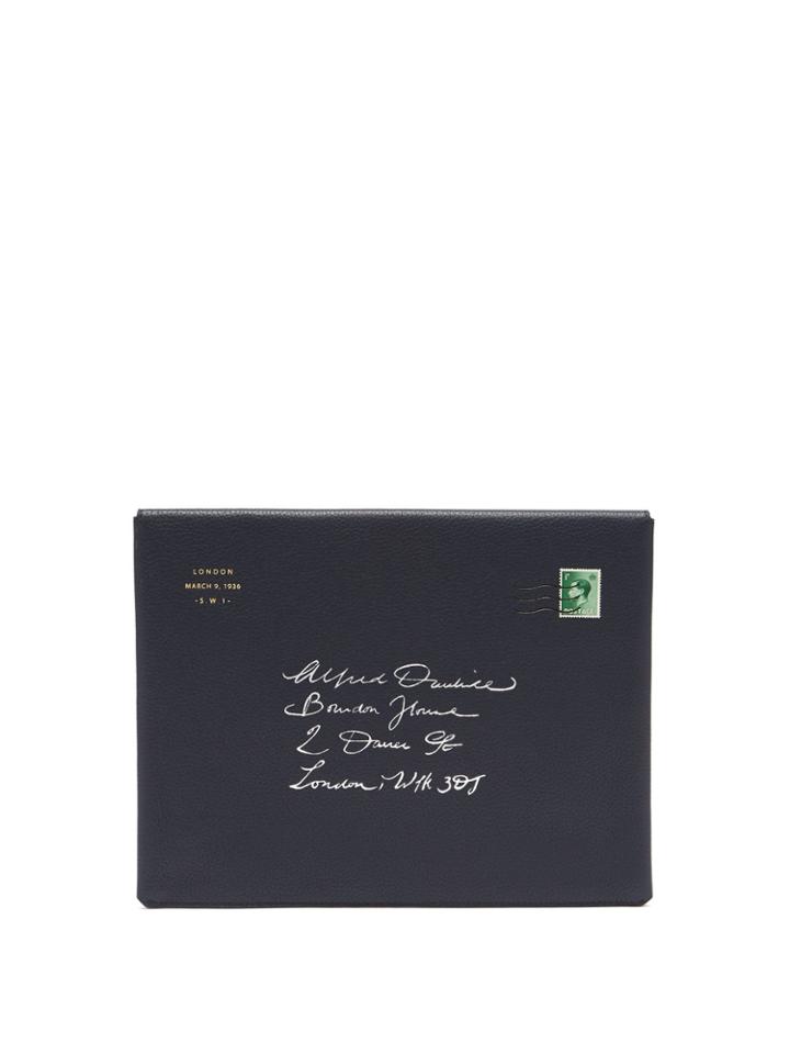 Dunhill Boston Small Grained-leather Envelope Pouch