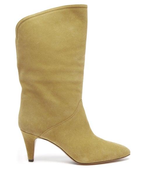 Isabel Marant - Leye Suede Boots - Womens - Beige