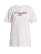 Matchesfashion.com Bella Freud - X Gillian Wearing Suffragette City T Shirt - Womens - White Multi