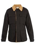 Matchesfashion.com Gucci - Logo Print Faux Shearling Jacket - Mens - Black