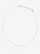 Mizuki - Heart Diamond, Pearl & 14kt Gold Necklace - Womens - Gold Multi