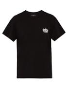 Matchesfashion.com Amiri - Logi And Star Print Cotton T Shirt - Mens - Black White