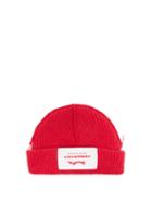 Matchesfashion.com Charles Jeffrey Loverboy - Logo-patch Lambswool-blend Beanie Hat - Mens - Red