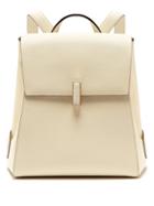 Matchesfashion.com Valextra - Iside Saffiano Leather Backpack - Womens - White